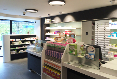 Le comptoir de la pharmacie